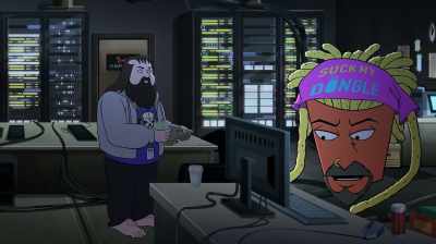 Worked here eight years,
never set foot in the Llama Dolly. - Aqua Teen Forever: Plantasm