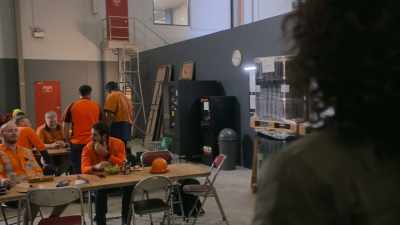 [Workers chatter and laugh] - NCIS: Sydney