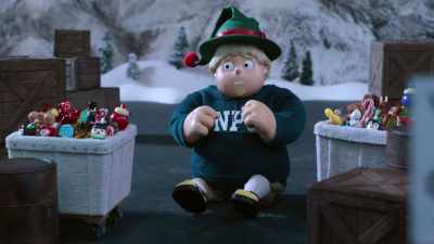 -(workers cheering)
-(Devin whimpering) - Santa Inc.