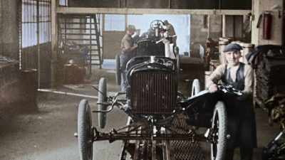 WORKERS USED TO MAKE
ONE CAR AT A TIME. - America in Color