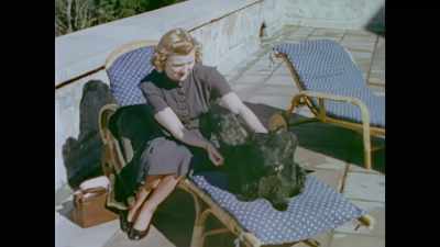 Working for
Hoffmann allowed her to travel - The Hitler Home Movies
