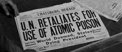 "World doomed, states
dying president." - The World, the Flesh and the Devil