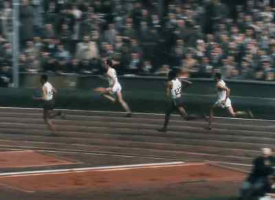 World-record holder McKenley
dashes into the lead - XIVth Olympiad: The Glory of Sport