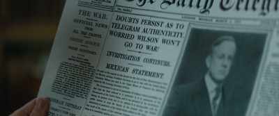 "Worried Wilson won't go to war." - The King's Man