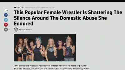 Would she be met with that same
hyper-masculinity victim blaming - The Wrestlers