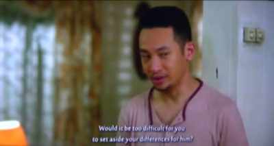 Would it be too difficult for you
to set aside your differences for him? - Seven Sundays
