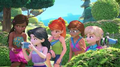 Would Dr. Alvah really
have the Lake roped off - LEGO Friends: Girls on a Mission