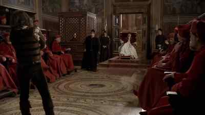 Would His Holiness see
the Lord Sforza - The Borgias