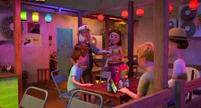 -Would you like to eat with us, Stewart?
-He doesn't really fit. - Checkered Ninja 2