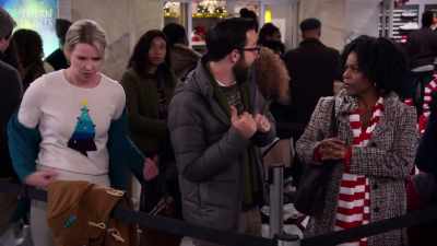Would you mind saving our spot
while I take my wife to get some air? - Merry Happy Whatever