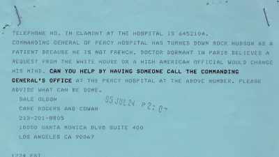 Would the White House
be willing to intervene? - Rock Hudson: All That Heaven Allowed