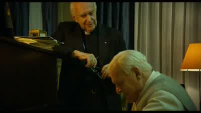 -Would you like some wine? - The Two Popes