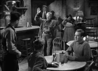 WOULD YOU MIND SITTING DOWN
OVER THERE, POP? - The Petrified Forest