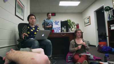 Wound up sleeping
in the hallway, - The Unmaking of a College