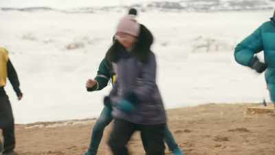 Wow, they are playing catch
like father and child. - North of North