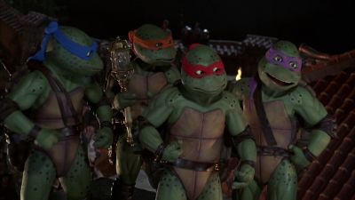 Wow Bungee jumping without a bungee - Teenage Mutant Ninja Turtles III