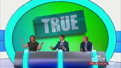 Wow!
(CHEERING AND APPLAUSE) - Would I Lie to You?