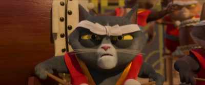 "Wow, he's got a cup. He's a samurai.
We'd better do what he says." - Paws of Fury: The Legend of Hank