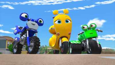- Wow! How is Ricky
going so fast? - Ricky Zoom