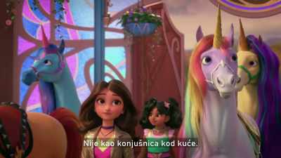 Wow. Little different
than the barn back home. - Unicorn Academy