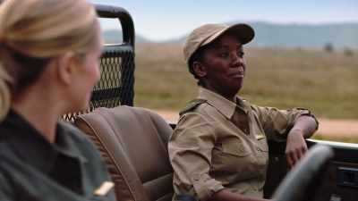 Wow! Megan Henry finally
admitting to having fun. - A Safari Romance