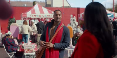 - Wow, this place is like a
real-life Milton snow globe. - Christmas with a Kiss
