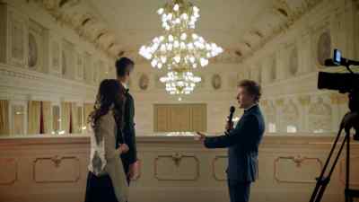 Wow, you two clean up nice.
So, here we are at the ball. - Love on the Danube: Kissing Stars