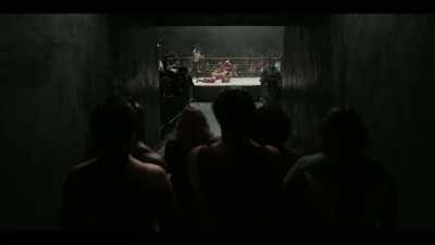 [wrestlers shout] - Heels