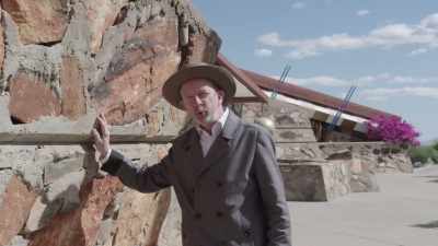 Wright called it desert masonry, - Frank Lloyd Wright: The Man Who Built America