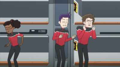 Wrong. The shhz doesn't come
from the distributors. - Star Trek: Lower Decks