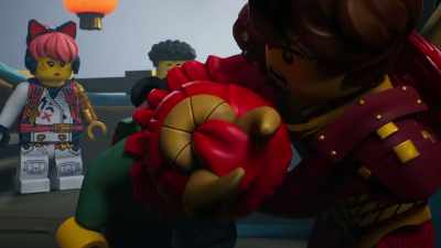 -[Wyldfyre groans]
-[Kai groans] - LEGO Ninjago: Dragons Rising