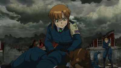 Y-Yeah. I just got hit with some rubble. - Saga of Tanya the Evil: The Movie