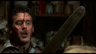 Yah Your lover is mine and now she burnsin Hell - Evil Dead II