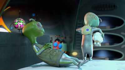 - [yawning]
- [snoring] - Alien TV