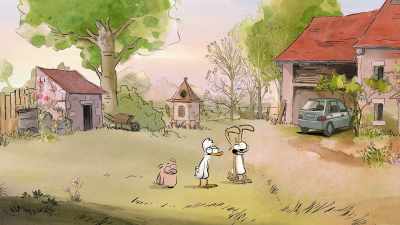[Yawns] Always feels quicker
on the way home. - The Big Bad Fox and Other Tales