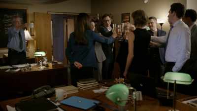 -YAY, CLAIRE!
-CHEERS! - Darrow & Darrow: In The Key Of Murder