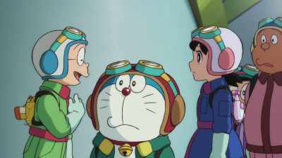Yay! Don't you wanna see what it's like too? - Doraemon the Movie: Nobita's Sky Utopia