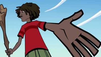 Yeah, a cactus fell and Kai tripped.
I'm just helping him up. - The Hollow
