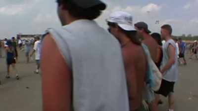 Yeah, all we've been hearing
is "Show us your tits, - Woodstock 99: Peace Love and Rage