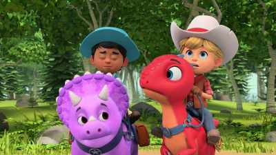 Yeah, and if Aroo
didn't eat the apples, - Dino Ranch