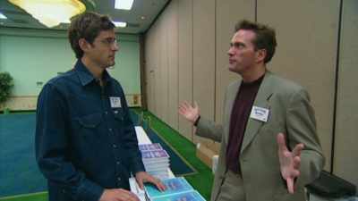 - Yeah,
and he goes off the stage - Louis Theroux: Life on the Edge