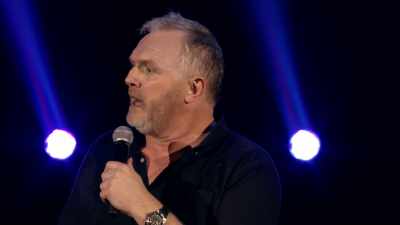 "Yeah, boys, we don't appear
to have a bass player." - Greg Davies: You Magnificent Beast