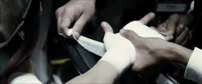 Yeah, but once he gets in the inside, it's over. - Southpaw