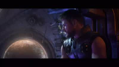 Yeah but this Thanos we're talking abouthe's the toughest there isWell he's never fought me Yeah he hasHe's never fought me twice - Avengers: Infinity War