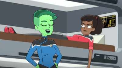 Yeah, but when you do it
in a conference room, - Star Trek: Lower Decks