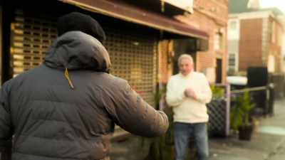 - Yeah, you came a long way
to hear some tales. (laughs) - Ross Kemp: Mafia and Britain