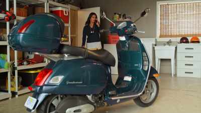 Yeah, you can come see the bike
whenever you want, - Never Have I Ever
