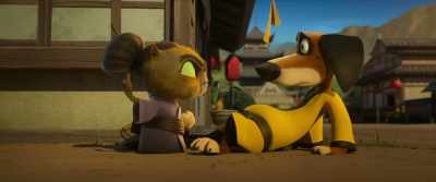 Yeah, 'cause she hit that dog with a wok! - Paws of Fury: The Legend of Hank