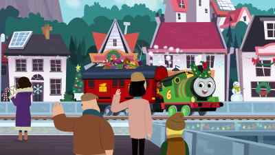 Yeah, custom kitchen cabinets,
a breakfast nook, - Thomas & Friends: The Christmas Letter Express
