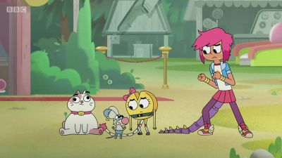 Yeah, that did not go well. - Boy Girl Dog Cat Mouse Cheese